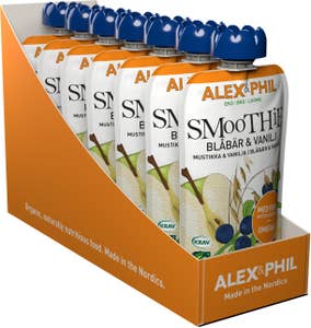 Alex&Phil Smoothie Blåa Bär & Vanilj EKO/KRAV 6M