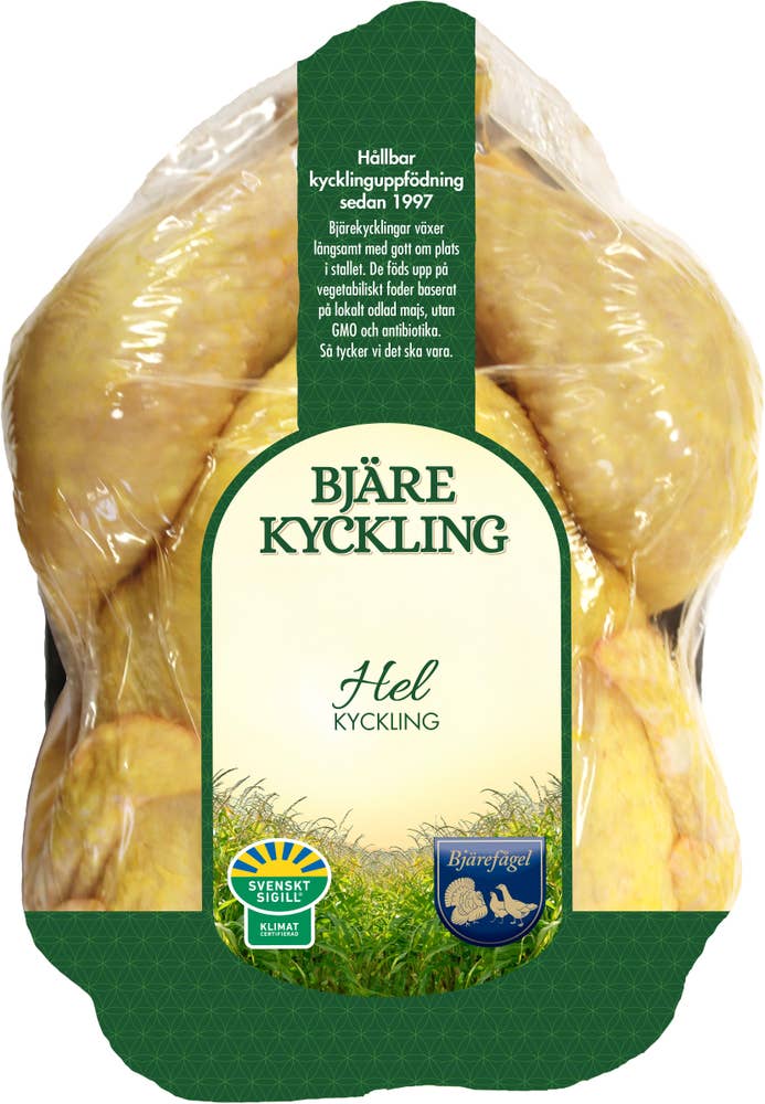Bjärefågel Bjärekyckling Hel Färsk