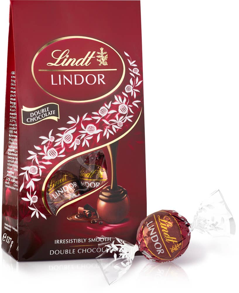 Lindt Lindor Chokladpraliner Dubbel Choklad 137g Lindt