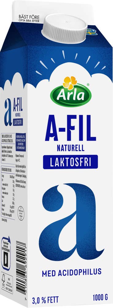 Arla® A-Fil med Acidophilus Laktosfri 3%