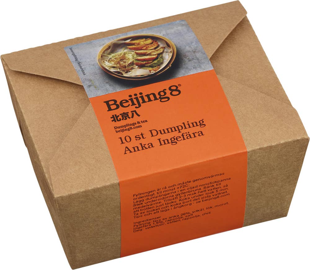Beijing8 Dumplings Anka & Ingefära Fryst 10-p Beijing8
