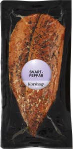 Korshags Varmrökt Makrillfilé Svartpeppar 2-p