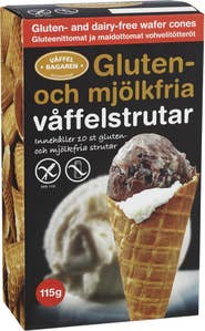 Våffelbagaren Våffelstrutar Glutenfri Mjölkfri 10-p