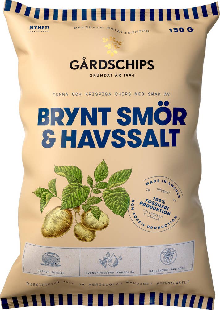 Gårdschips Chips Brynt Smör & Havssalt