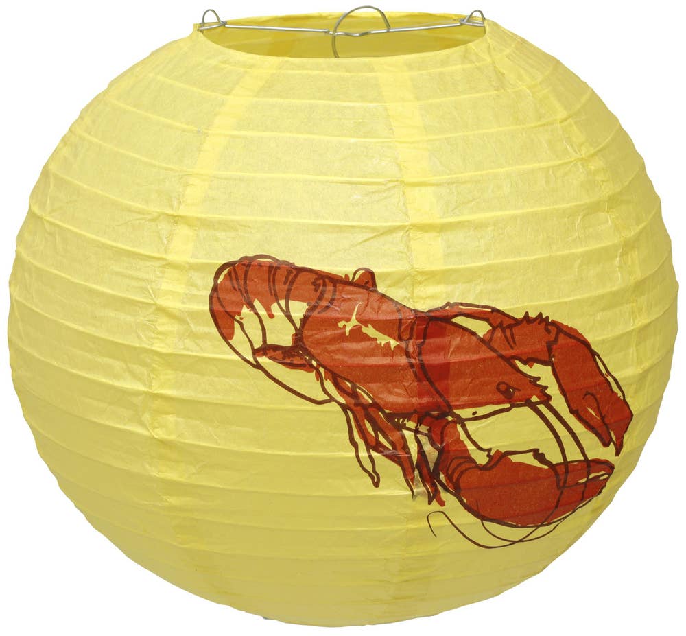 Hedlundgruppen Papperslykta med Kräftmotiv 25cm