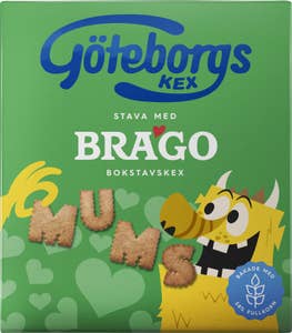 Göteborgs Kex Brago Bokstavskex