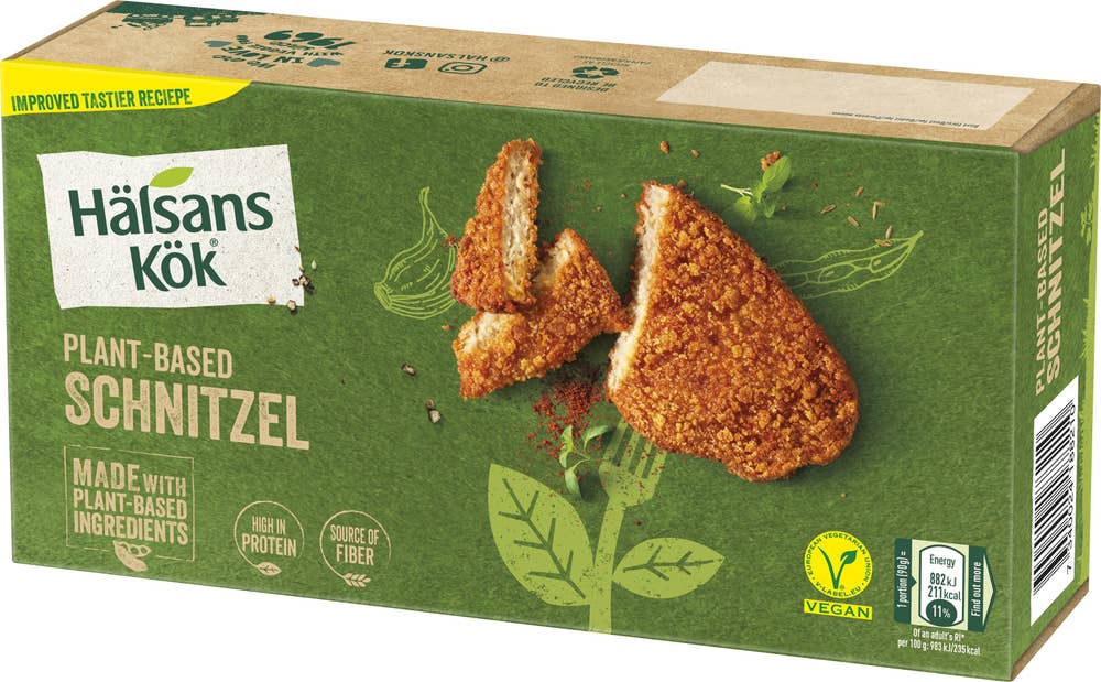 Hälsans Kök Schnitzel Plant-Based Fryst 270g Hälsans Kök