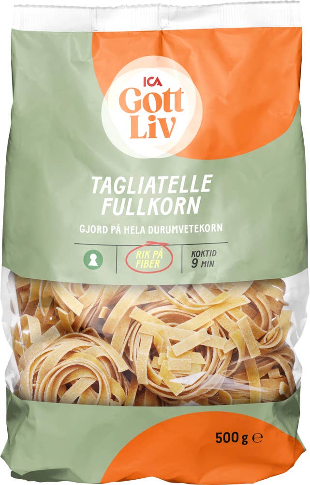 Ej sorterad Tagliatelle fullkorn Ica Gott Liv