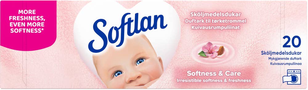 Softlan Sköljmedelsduk Softness and Care