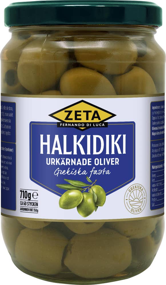 Zeta Halkidiki Oliver utan Kärnor