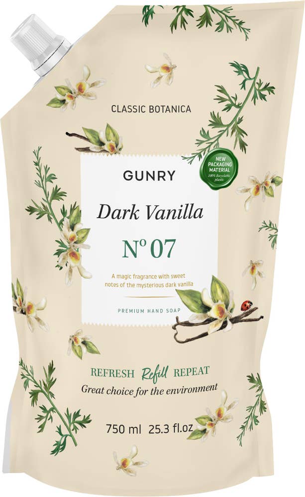 Gunry Flytande Tvål Refill Dark Vanilla