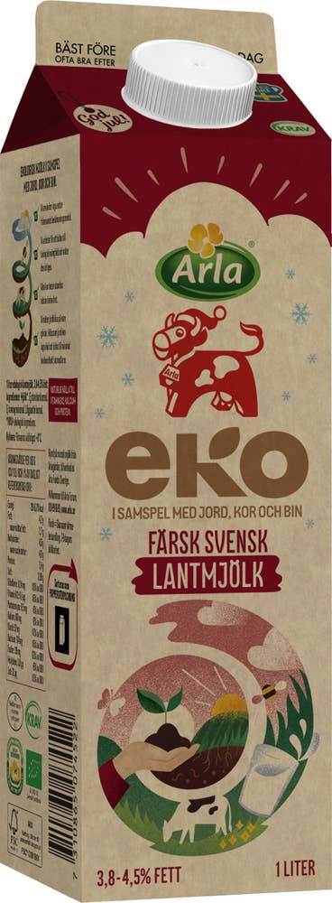 Arla Ko® Färsk Lantmjölk 3,8-4,5% EKO/KRAV