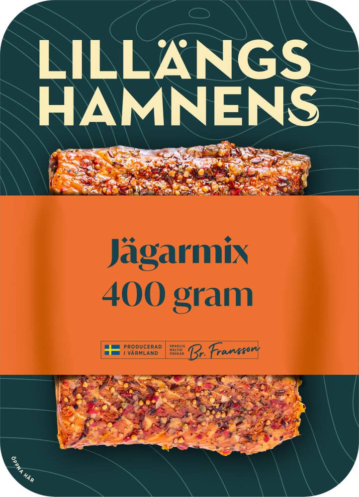 Lillängshamnens Varmrökt Laxfilé Jägarmixmarinerad