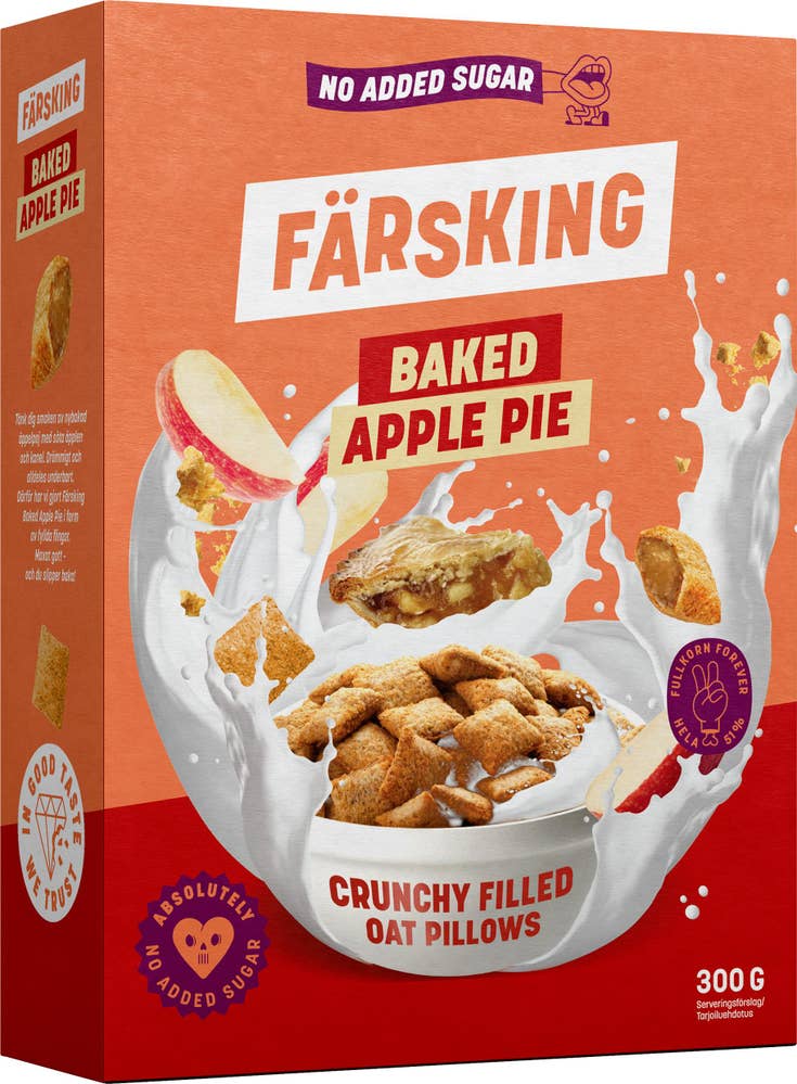 Färsking Flingor Baked Apple Pie
