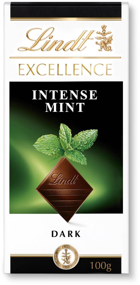 Lindt Excellence Mörk Chokladkaka Mint
