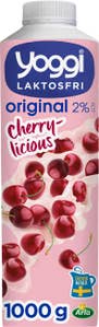 Yoggi® Yoghurt Körsbär Laktosfri 2%