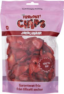 Frukost Frystorkade Jordgubbschips
