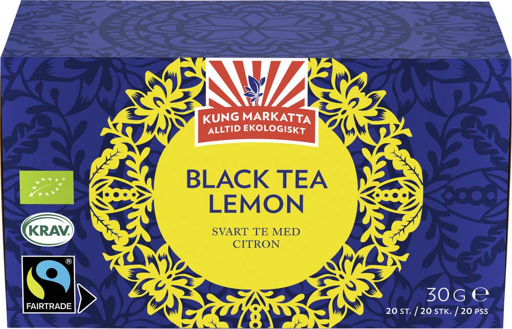 Kung Markatta Svart Te Lemon EKO/KRAV
