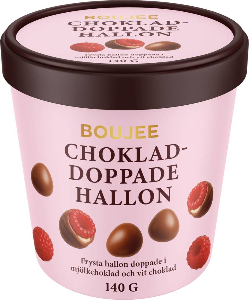 Boujee Chokladdoppade Hallon Frysta