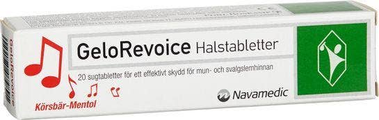 GeloRevoice Körsbär-Mentol, Sugtablett, 20 st