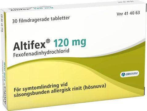 Altifex 120 mg, Fexofenadin, filmdragerad tablett, 30 st