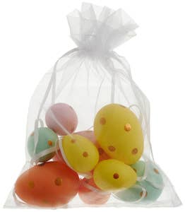 Hedlundgruppen Hänge Ägg Gul, Rosa, Orange & Grön 4-6cm