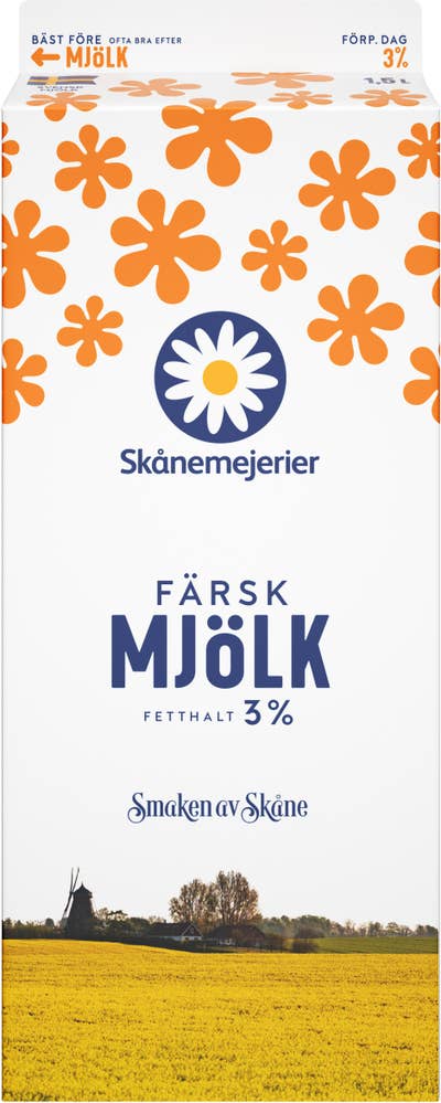 Skånemejerier Färsk Standardmjölk 3%