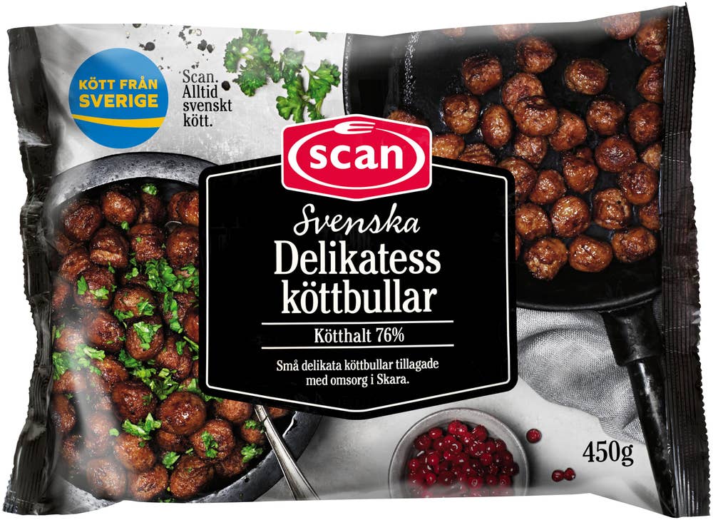 Scan Svenska Delikatessköttbullar Frysta