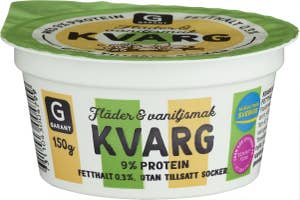 Garant Kvarg Fläder & Vanilj Utan Tillsatt Socker 0,3%