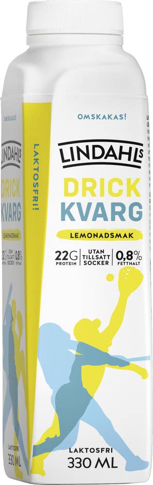 Lindahls Drickkvarg Lemonad Laktosfri Utan Tillsatt Socker 0,8% 330ml Lindahls
