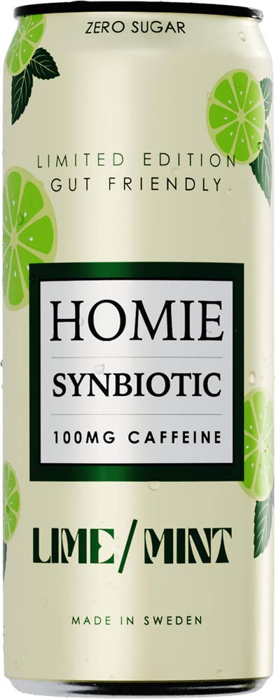 Homie Synbiotic Lime Mint Zero Sugar