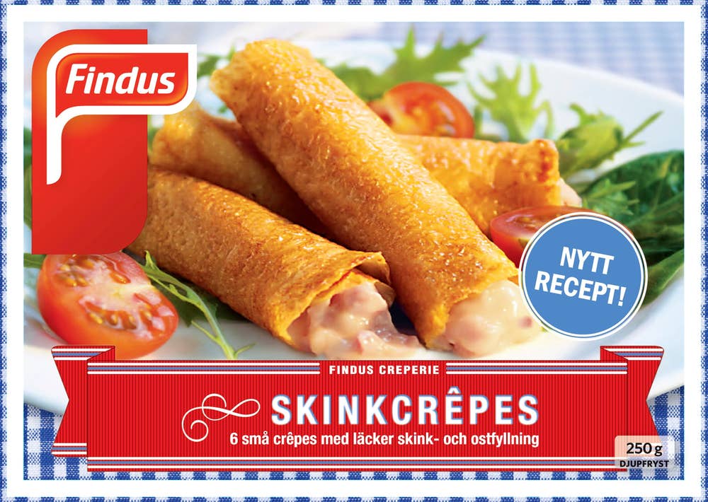 Findus Skinkcrepes Frysta 6-p