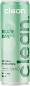 Clean drink Energidryck Päron Äpple Sockerfri