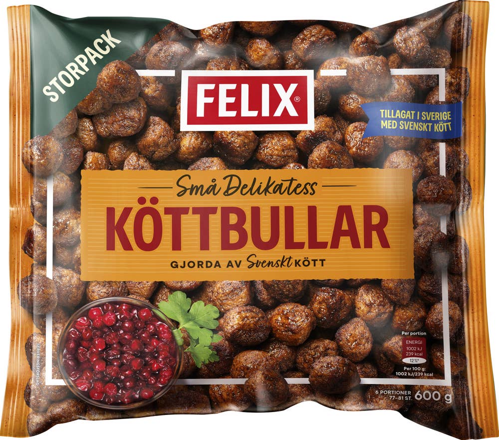 Felix Små Delikatessköttbullar Fryst