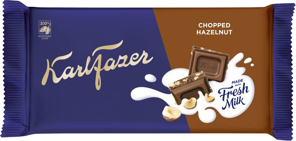 Fazer Chokladkaka Hackade Hasselnötter