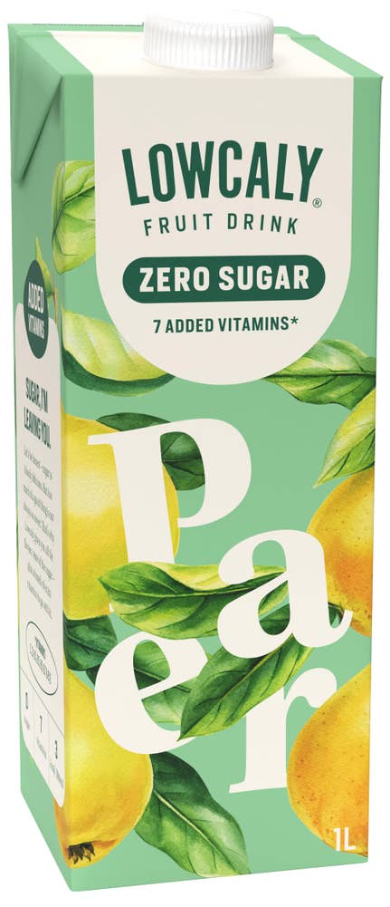 LOWCALY Fruktdryck Päron Sockerfri
