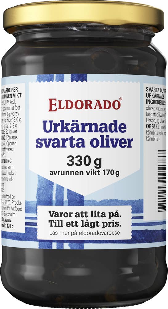 Eldorado Svarta Oliver utan Kärnor
