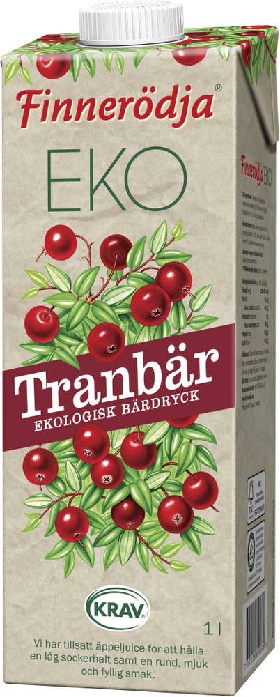 Finnerödja Tranbärsdryck EKO/KRAV