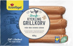Kronfågel Kycklinggrillkorv Skinnfri