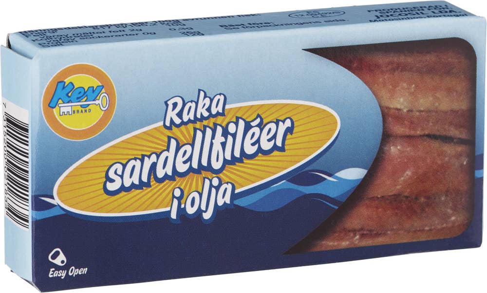 Ej sorterad Sardeller Raka Key