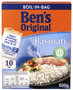 Basmatiris Boil-in-Bag 4x125g
