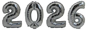 Hedlundgruppen Folieballonger "2026" Silver 36cm