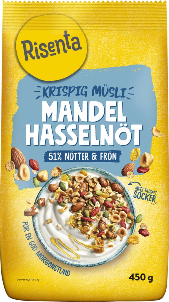 Risenta Krispig Müsli Mandel Hasselnöt