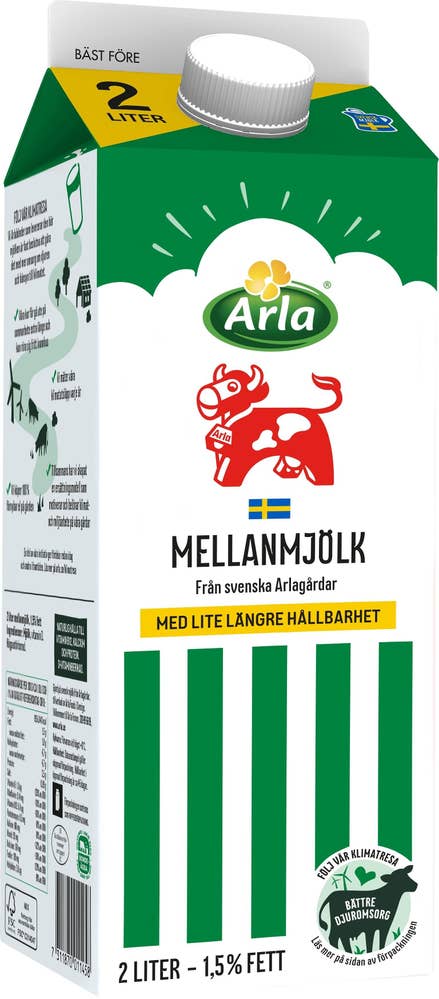 Arla Ko® Mellanmjölk Lång Hållbarhet 1,5%