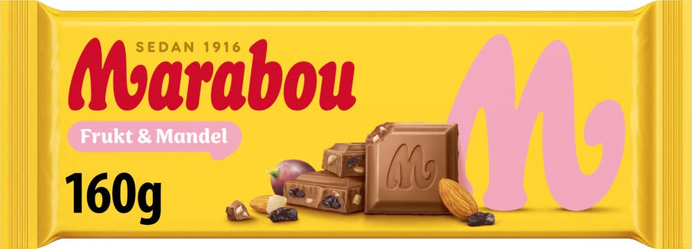 Marabou Mjölkchoklad Frukt & Mandel