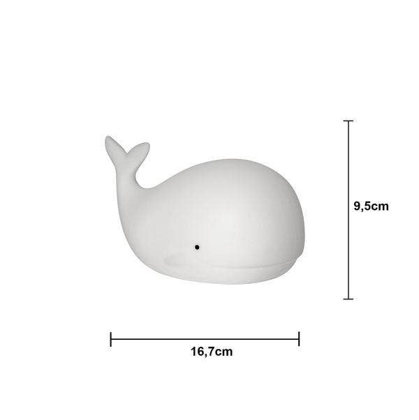 Star Trading Nattlampa LED Functional Whale Vit