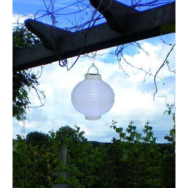 Star Trading Solcell Papperslykta Festival Vit