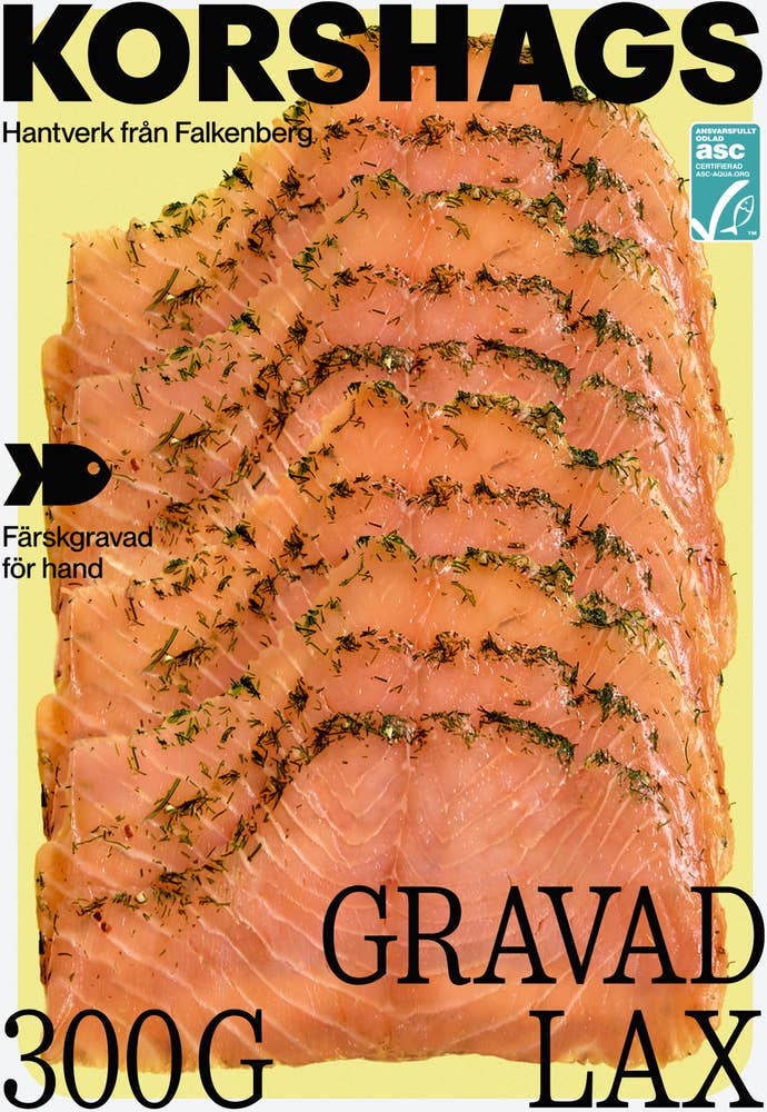 Korshags Gravad Lax Skivad ASC