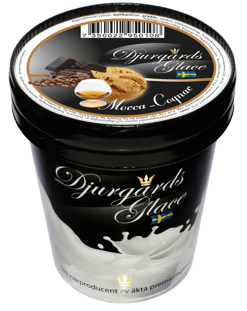 Ej sorterad Glass Mocca Cognac Djurgårdsglass