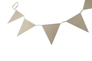 Hedlundgruppen Girlang Vimplar Guld 3m